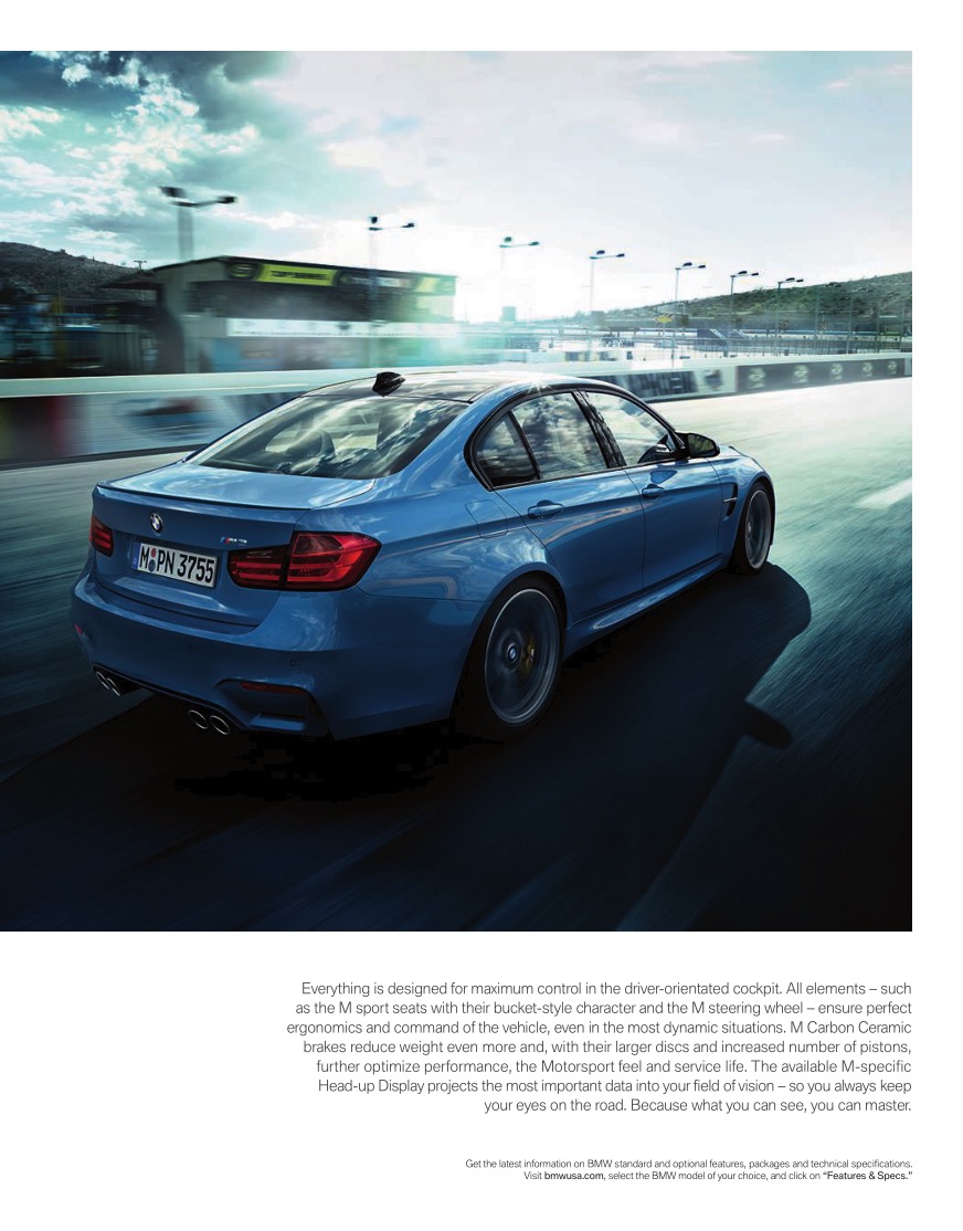 2015 BMW M3 Brochure Page 1